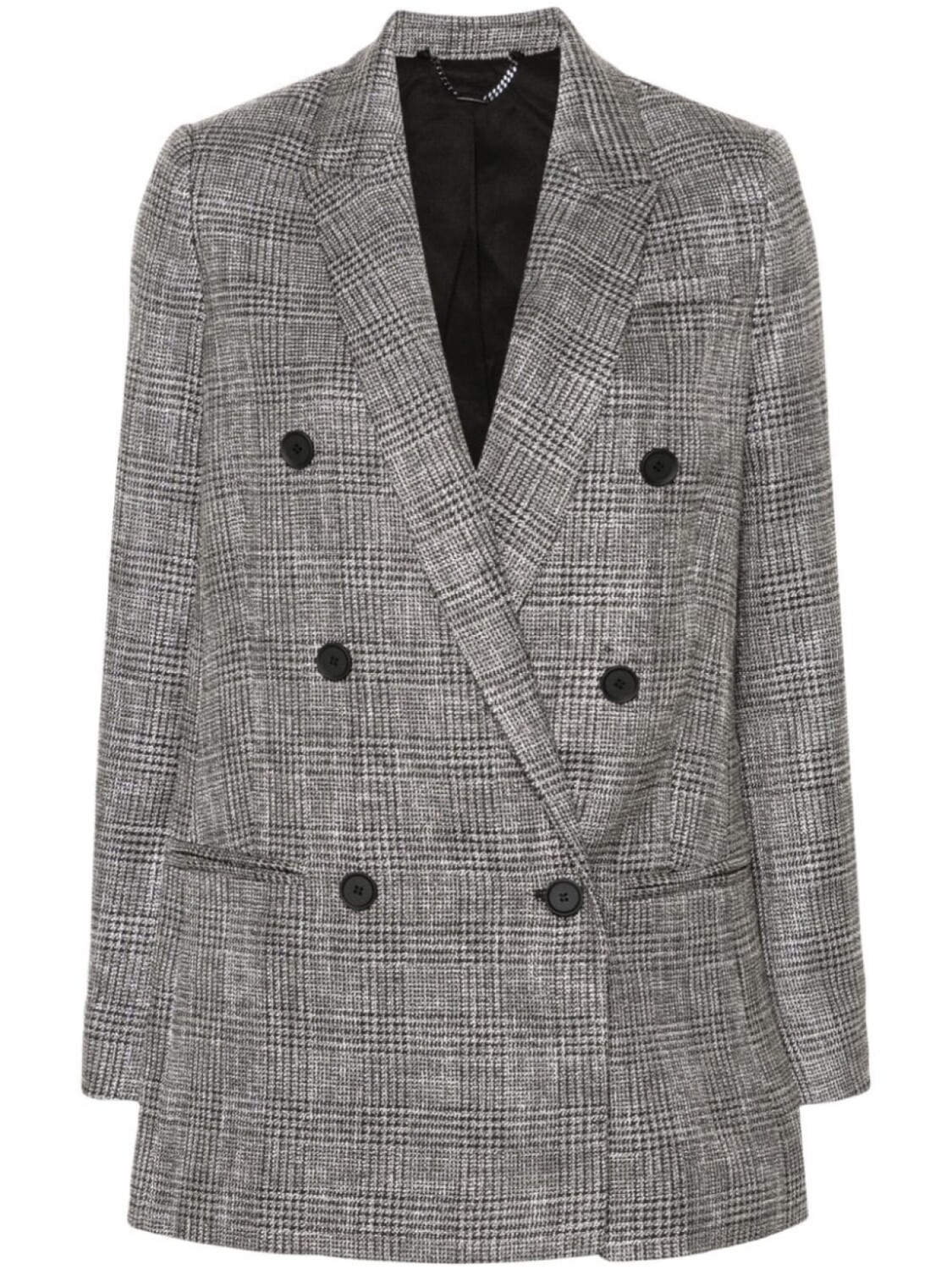 

AllSaints блейзер Astrid в клетку Prince of Wales, серый