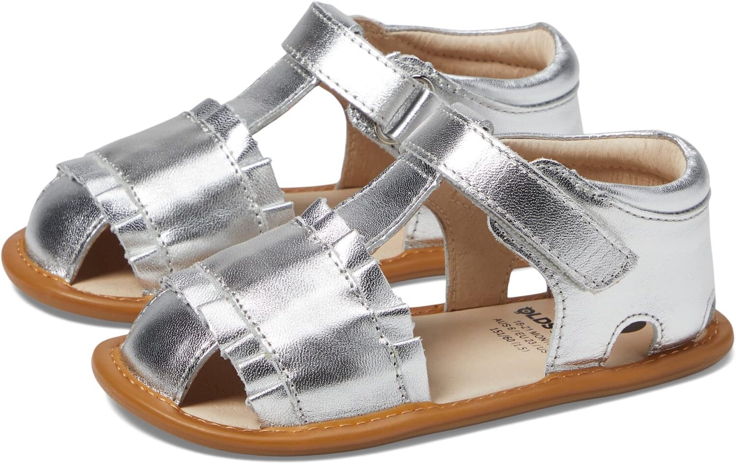 

Сандалии на плоской подошве Ruffley Old Soles, цвет Silver