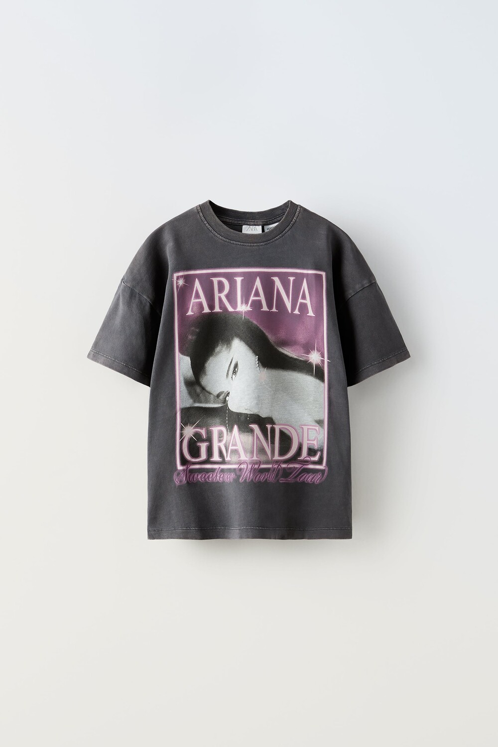 

Футболка ariana grande Zara, антрацитово-серый