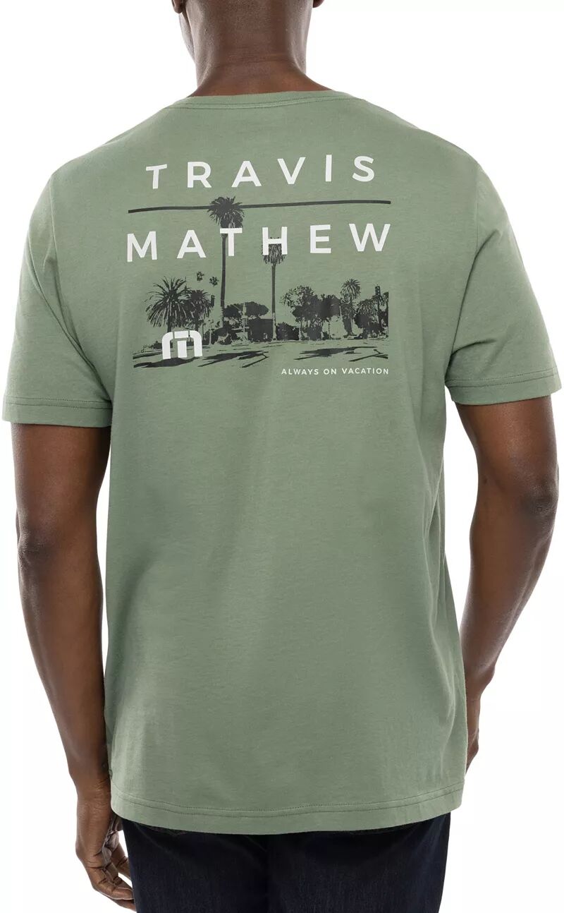Мужская футболка для гольфа с графическим рисунком TravisMathew Greenway Trail