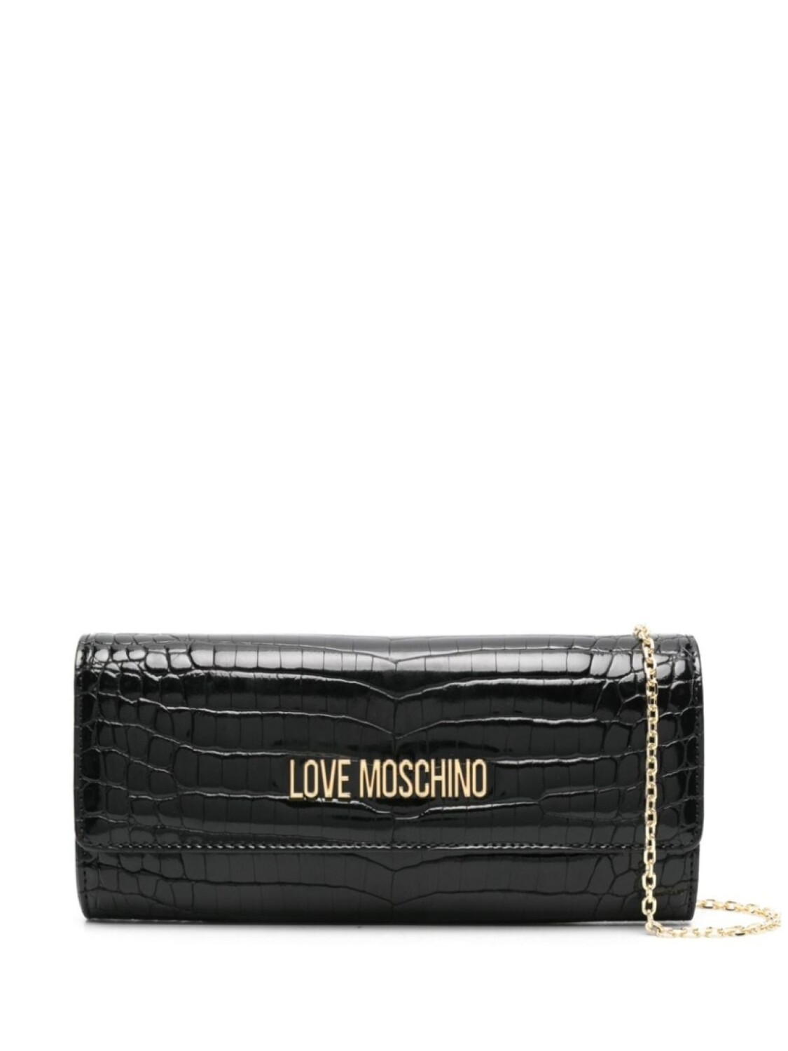 

Сумка-клатч с логотипом Love Moschino, черный