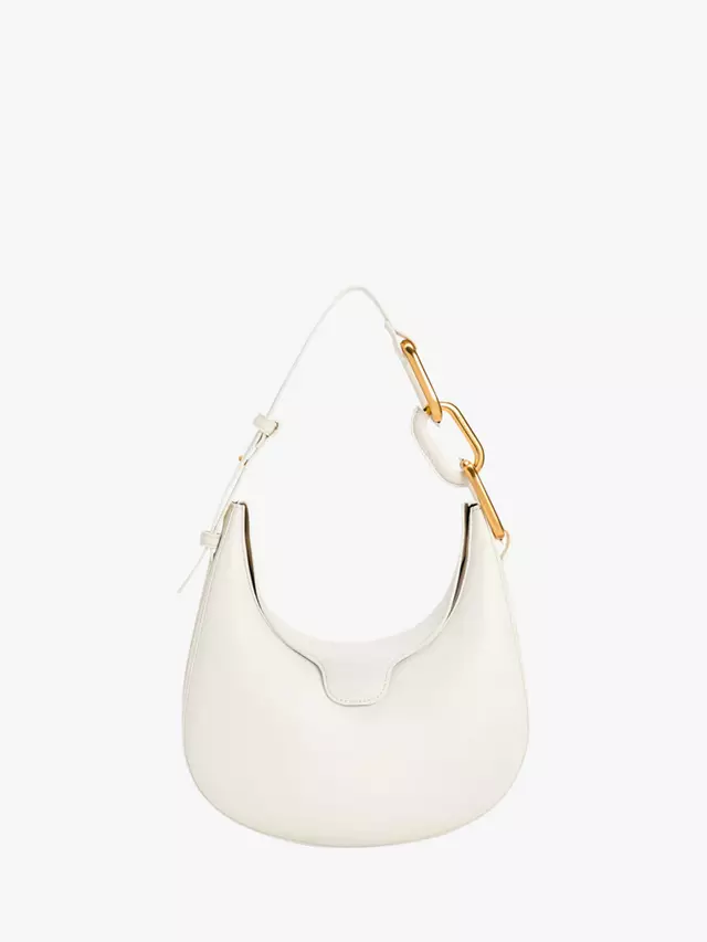 

Сумка через плечо CHARLES & KEITH Kora Moon Faux Leather, белый