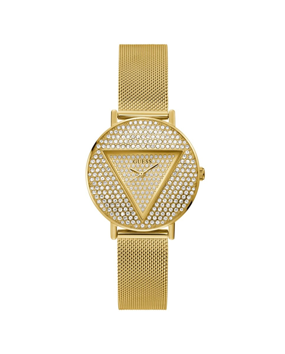 цена Легендарные женские часы GW0477L2 со стальным и золотым ремешком Guess, золотой