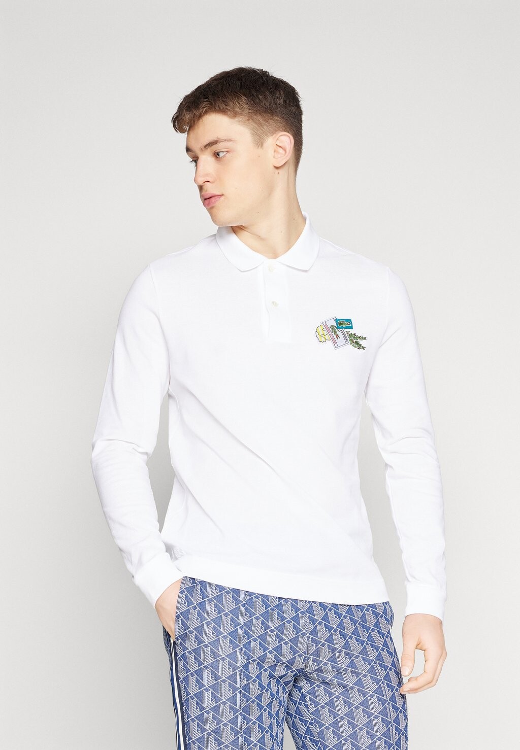 

Рубашка-поло Lacoste, белая, Белый