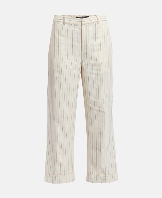 

Льняные брюки Lauren Ralph Lauren, бежевый
