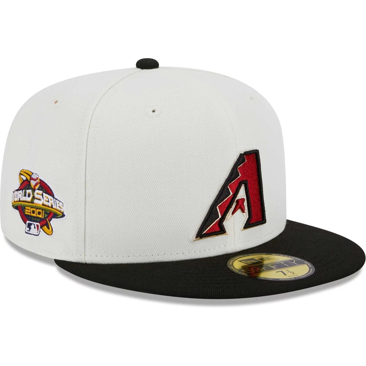 

Мужская приталенная шляпа New Era Stone/Black Arizona Diamondbacks Retro 59FIFTY