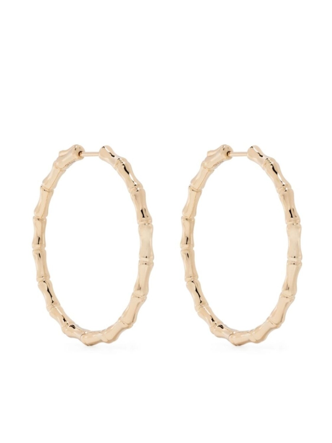 

Серьги-кольца Bamboo из желтого золота Anita Ko, золотой