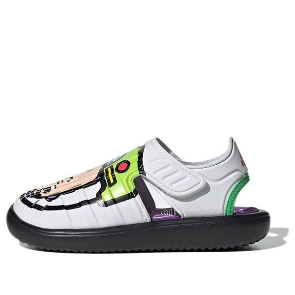 Сандалии (PS) adidas Water Sandals x Disney 'White Black Green', белый цена и фото