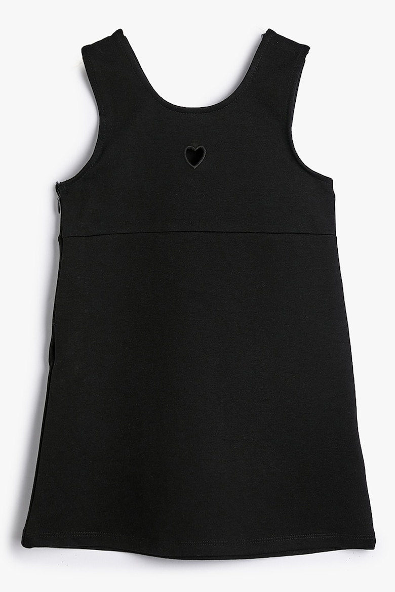 Вырезанное платье с сердечком Koton, черный
