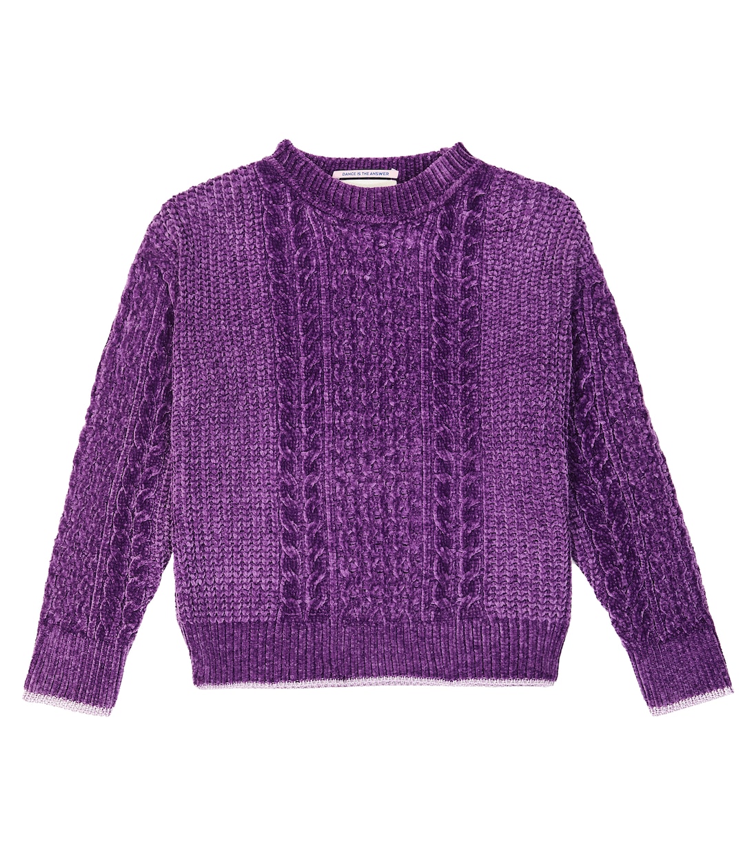 

Свитер косой вязки из синели Scotch & Soda Kids, фиолетовый