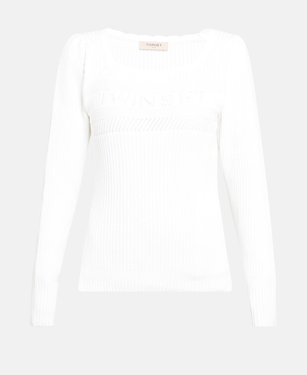 

Джемпер с длинными рукавами Twinset, цвет Wool White
