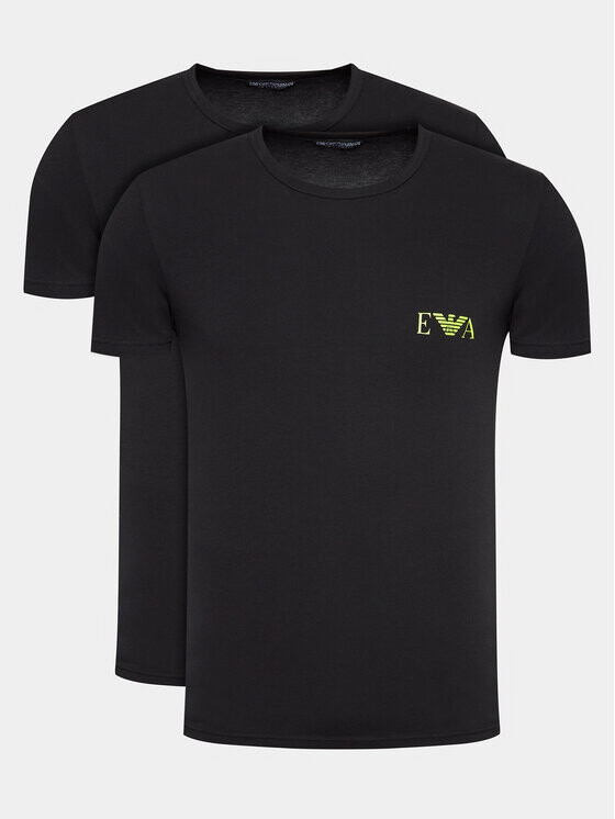 

Комплект из 2 футболок стандартного кроя Emporio Armani Underwear, черный