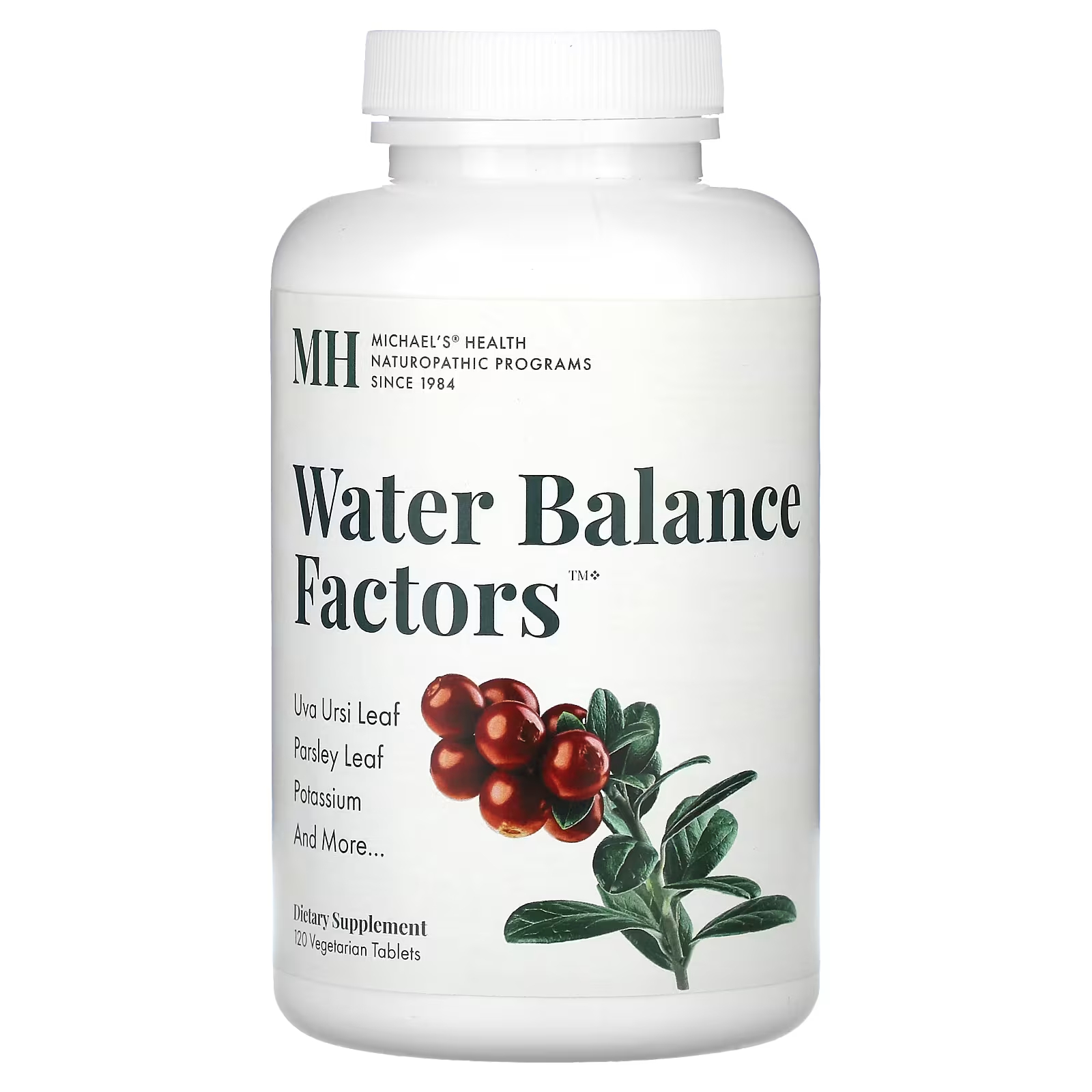 Пищевая добавка Michael's Naturopathic Water Balance Factors, 120 таблеток michael s naturopathic kidney factors 120 вегетарианских таблеток