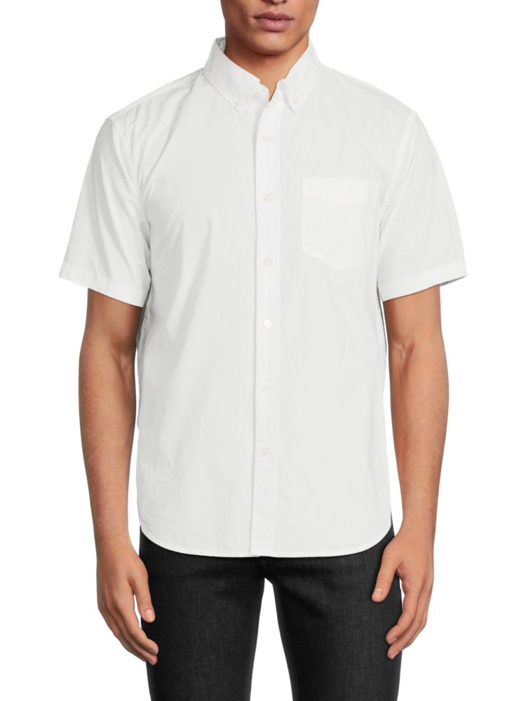 цена Оксфордская рубашка с коротким рукавом Alex Mill, белый