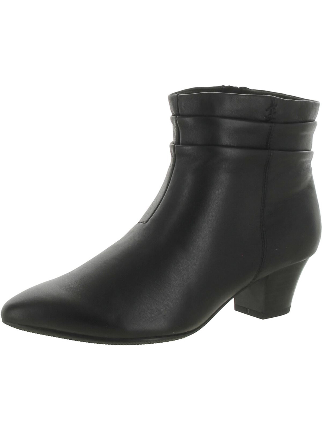 

Женские замшевые ботильоны Teresa Skip с миндалевидным носком Clarks, цвет Black Leather