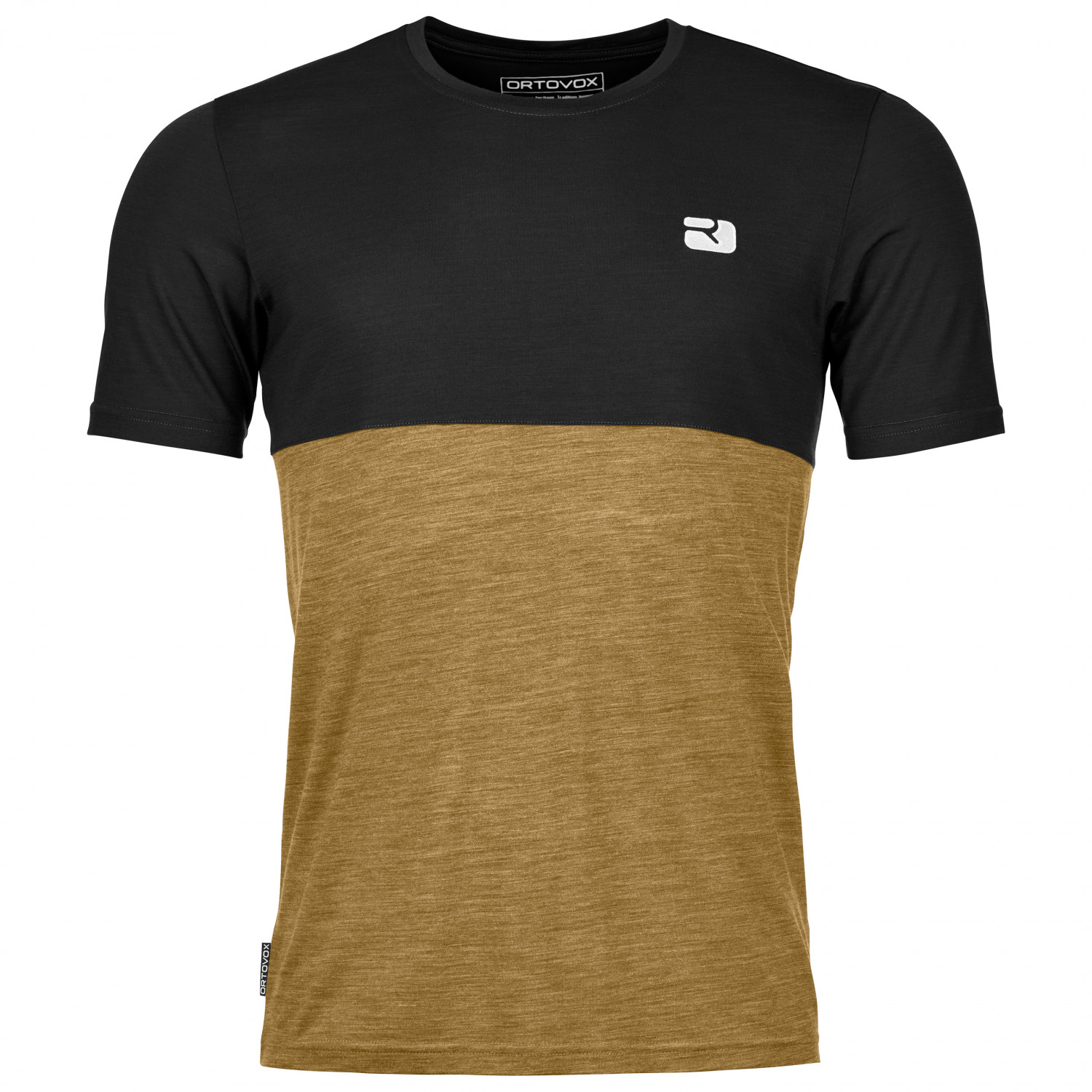 Рубашка из мериноса Ortovox 150 Cool Logo T Shirt, цвет Black Raven