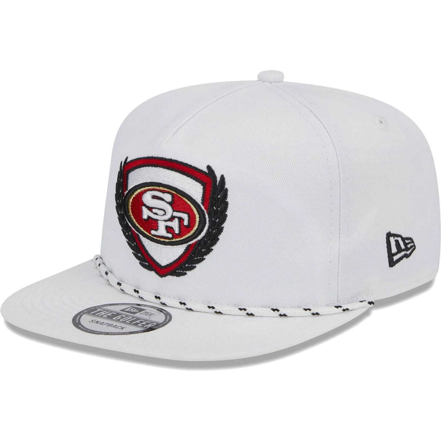 

Мужская белая футболка New Era San Francisco 49ers Golfer 9FIFTY Snapback Hat, Белый