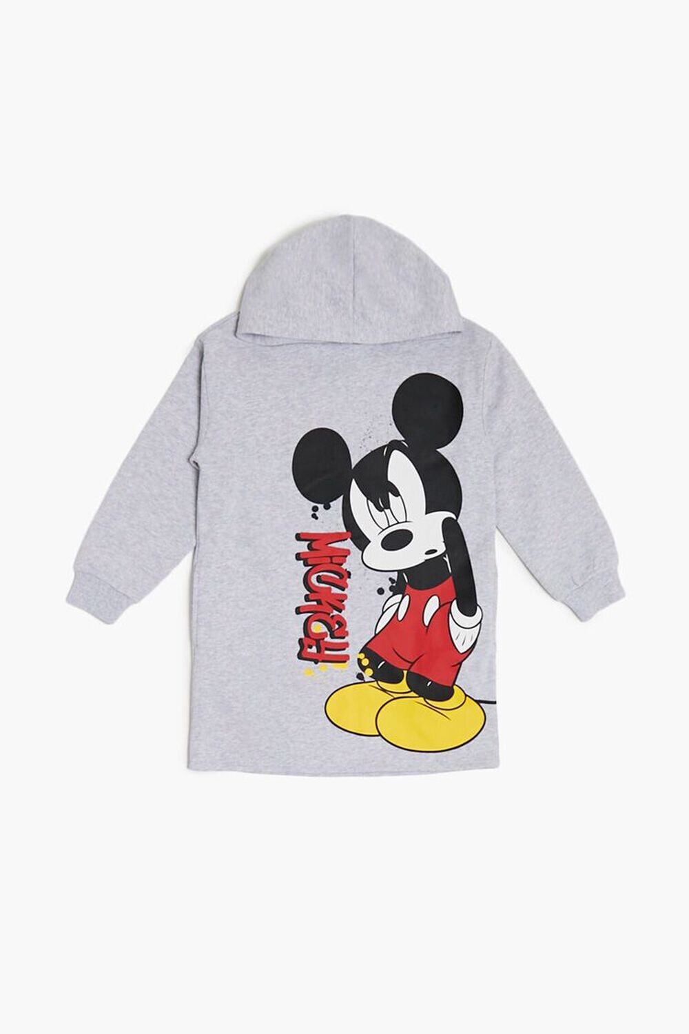 

Платье с капюшоном и рисунком Микки для девочек Forever 21, серый