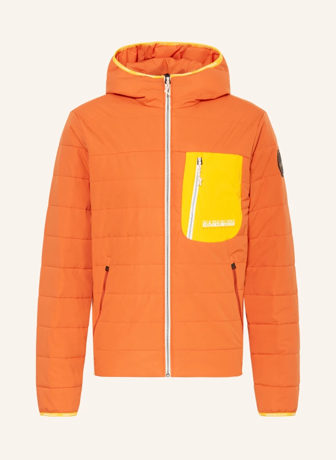 цена Стеганая куртка гурон Napapijri, оранжевый