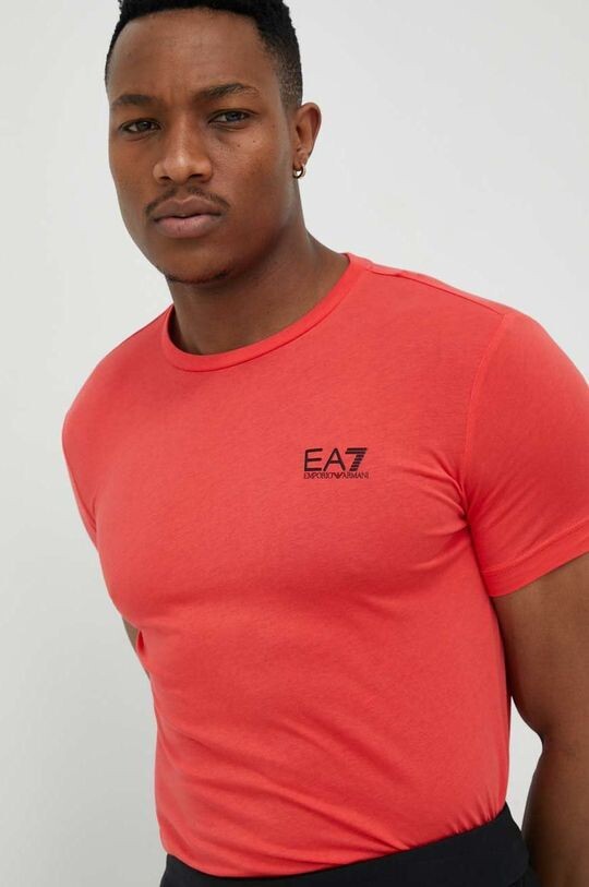 

Хлопковая футболка 8NPT51.PJM9Z EA7 Emporio Armani, красный