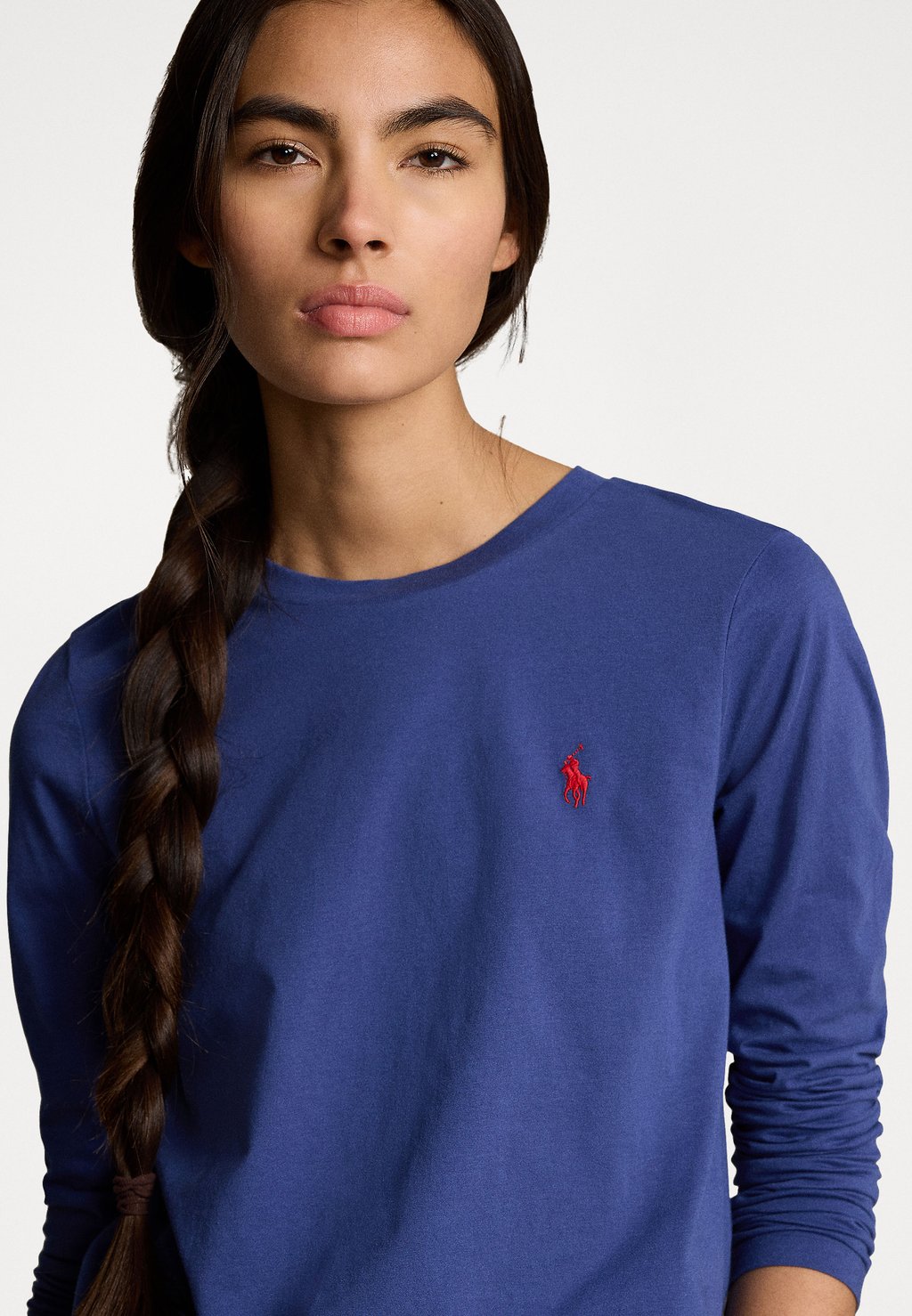 

Рубашка с длинным рукавом LONG-SLEEVE JERSEY CREWNECK T-SHIRT Ralph Lauren, синий