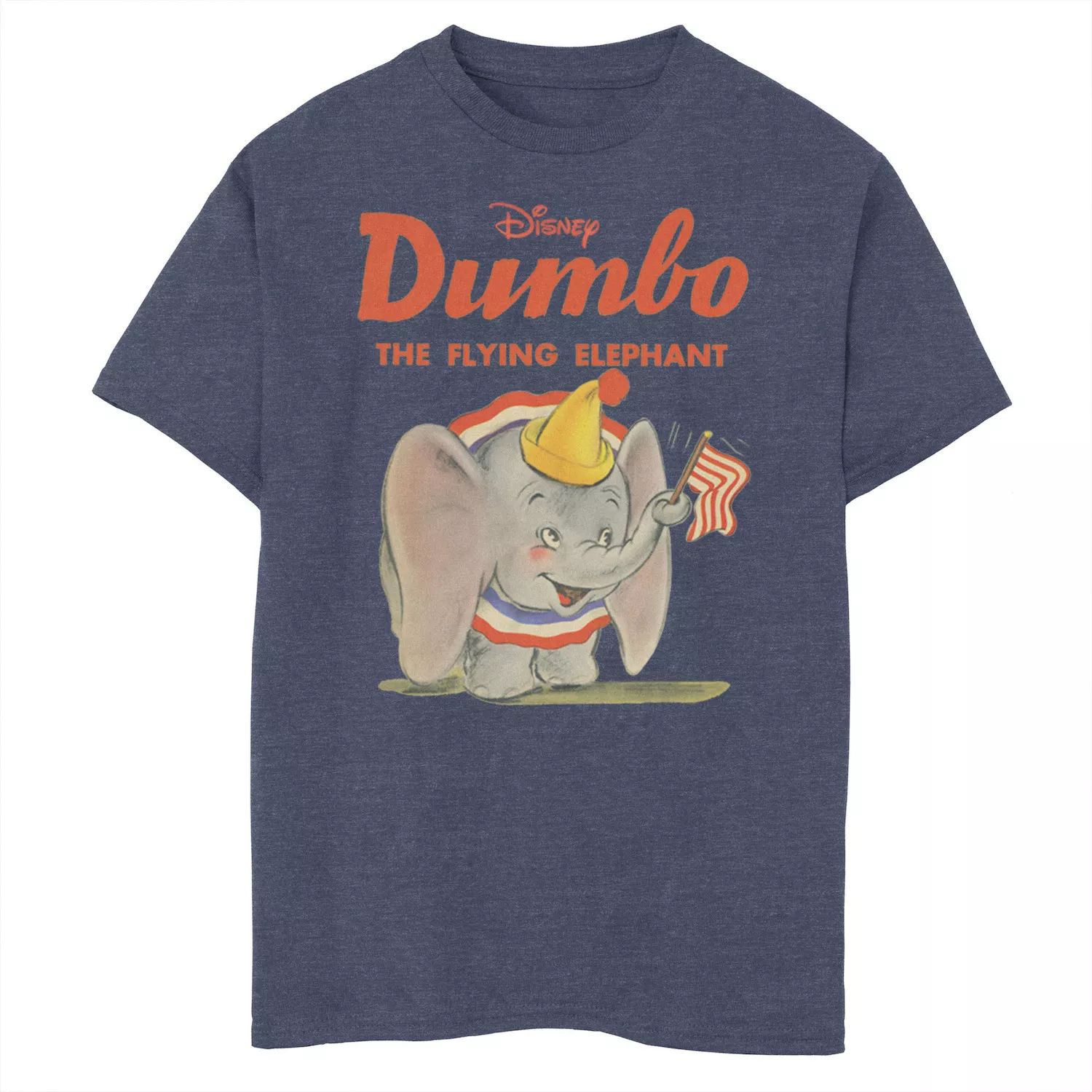 Классическая футболка с портретом Disney's Dumbo Boys 8–20 The Flying Elephant Disney