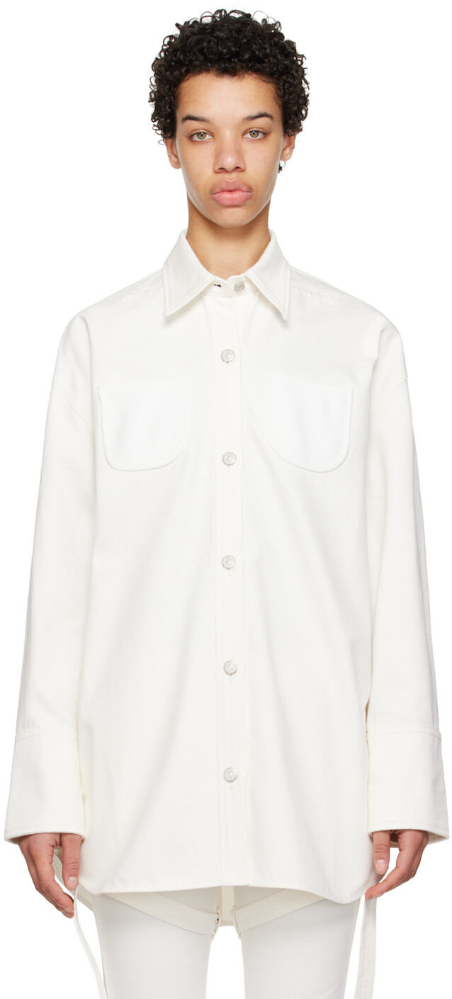 

Off-White Джинсовая куртка большого размера Courreges