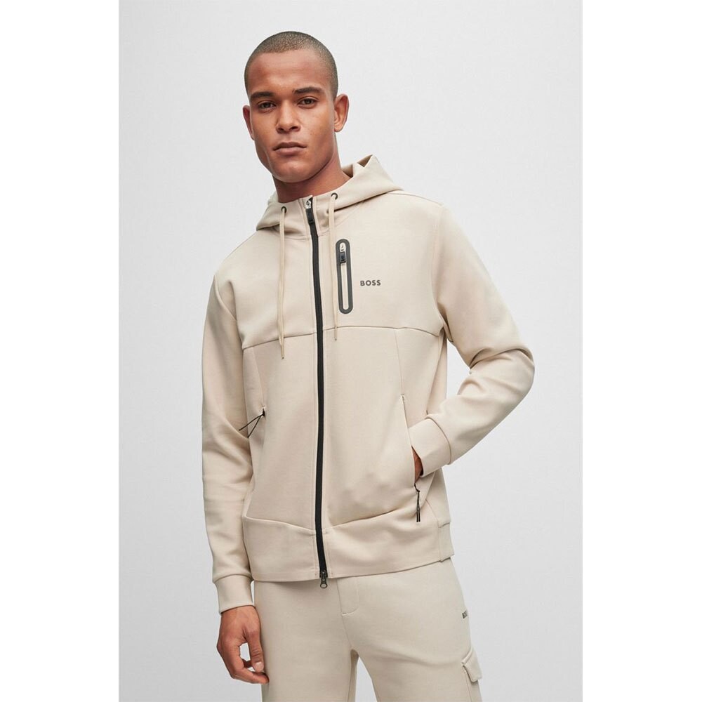 

Толстовка BOSS Sariq 10250074 Full Zip, бежевый