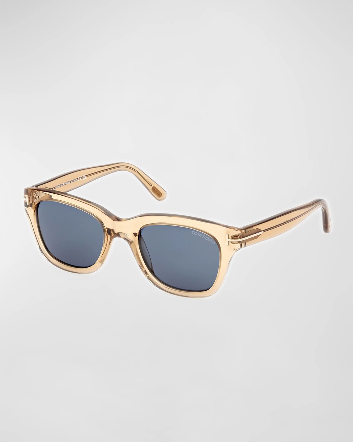 

Мужские квадратные солнцезащитные очки Snowdon из ацетата TOM FORD, цвет Lbrno/Blu