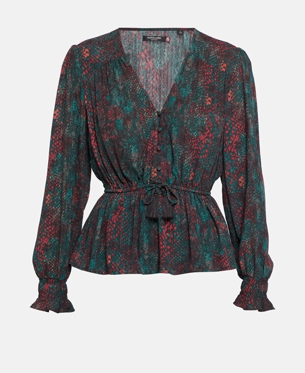 

Рубашка блузка Scotch & Soda, красный