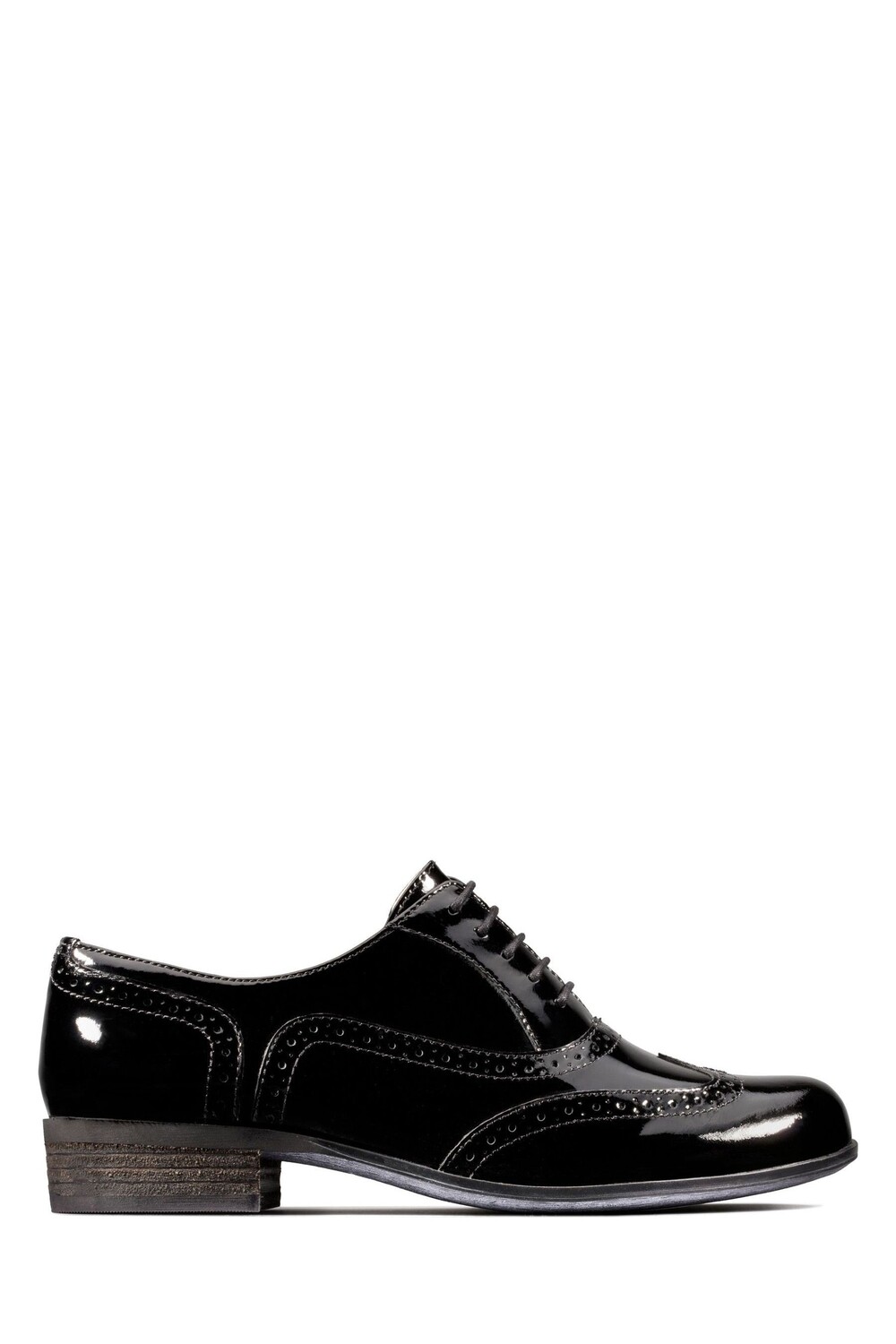 

Туфли Hamble свободного кроя из лакированного дуба Clarks, черный