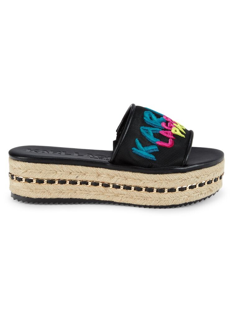 

Сандалии Kamara Espadrille на платформе Karl Lagerfeld Paris, цвет Black Multi