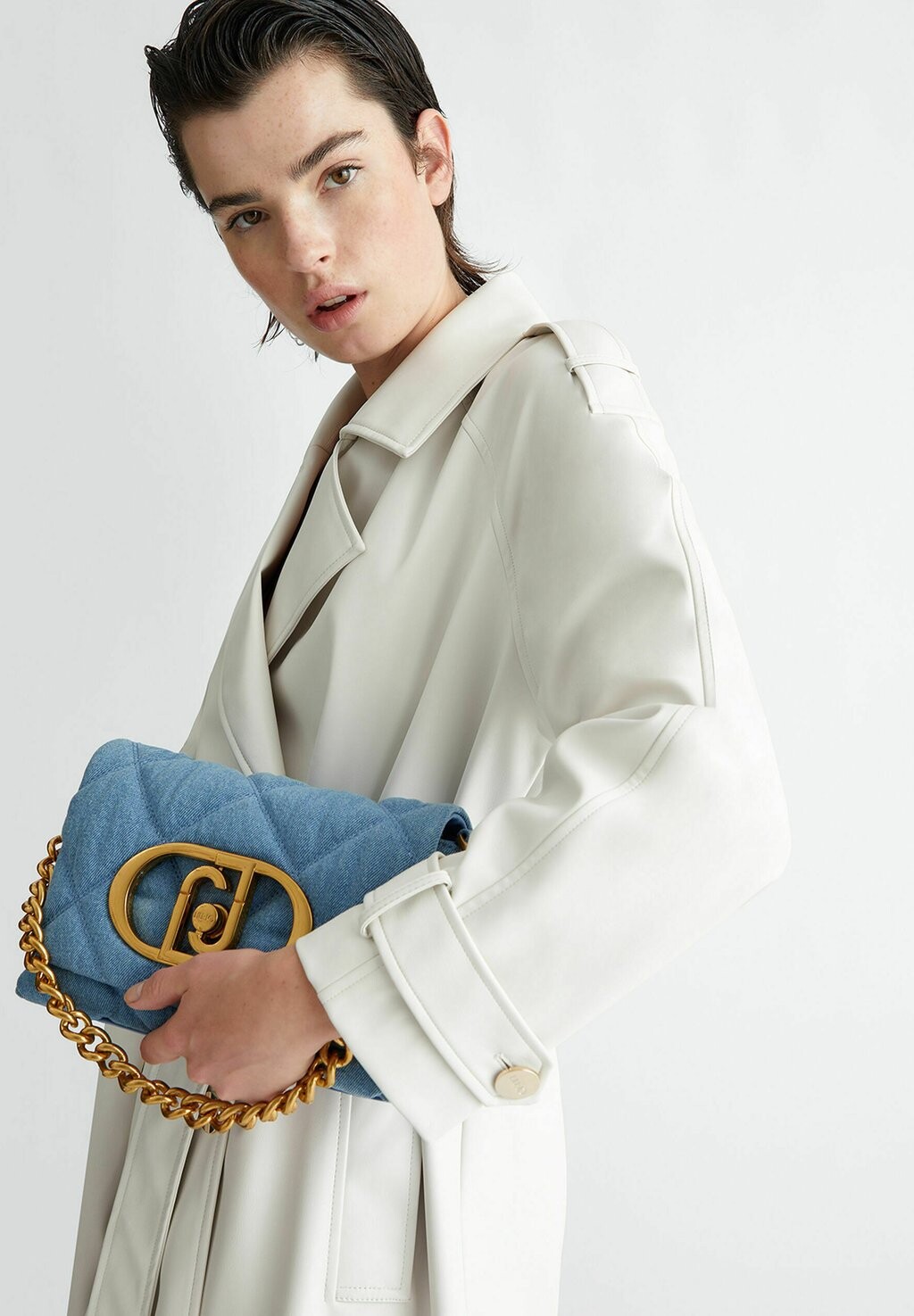 

Сумочка Denim Lapuffy LIU JO, цвет blue denim