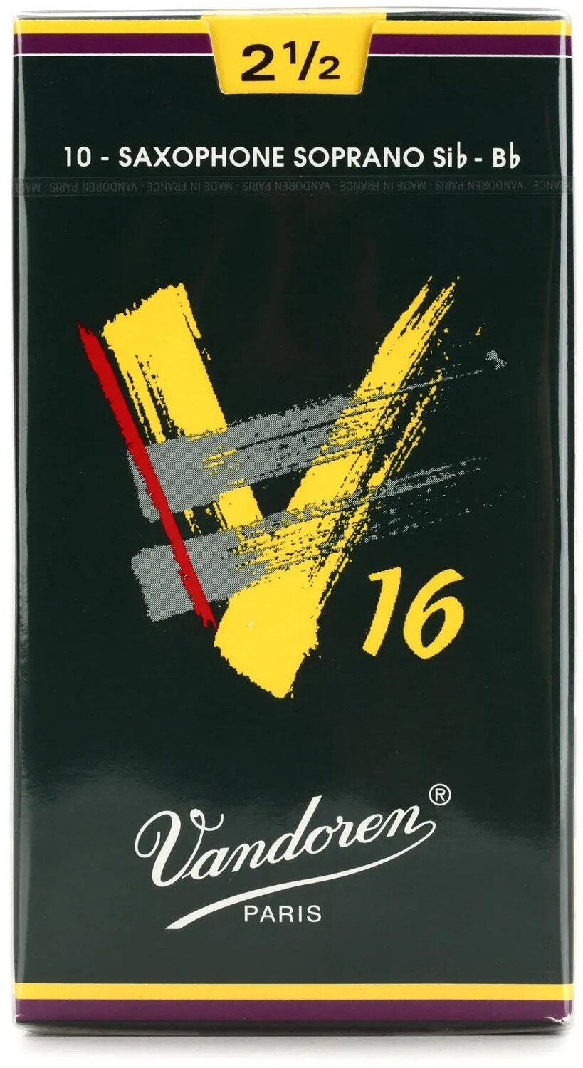 

Vandoren SR7125 — Трости для саксофона-сопрано V16 — 2,5 (упаковка по 10 шт.)