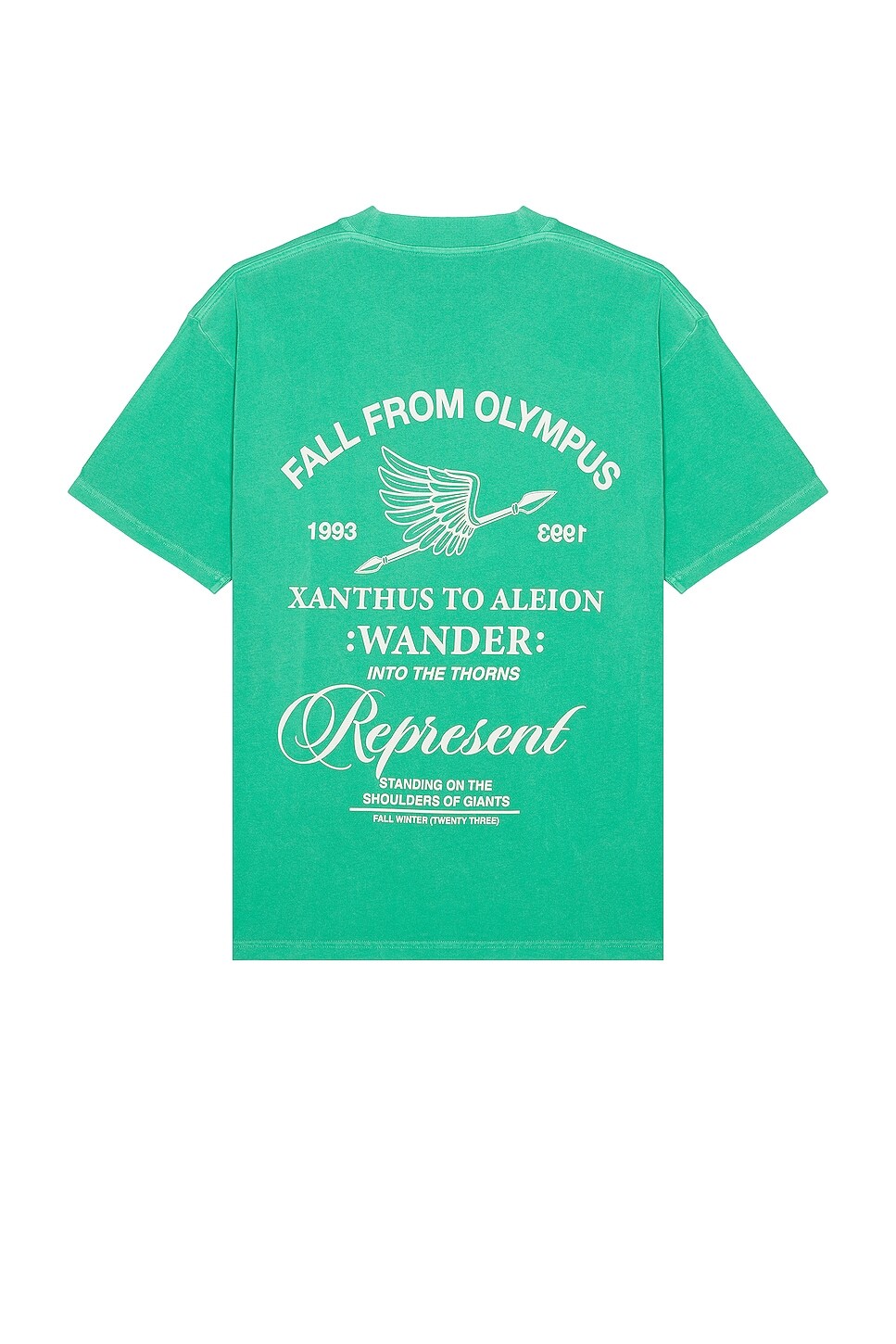 

Футболка REPRESENT Fall From Olympus T-shirt, цвет Island Green