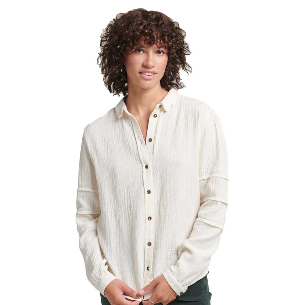

Рубашка Superdry Vintage Penny Collar, белый