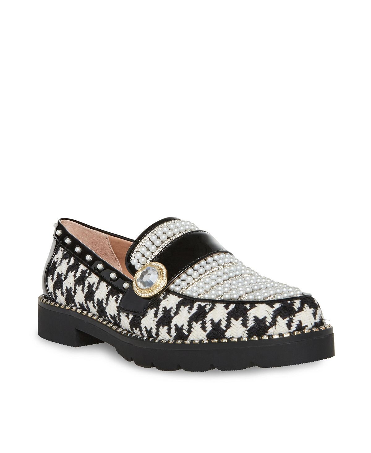 

Женские лоферы Mariam в клетку и стразами Betsey Johnson