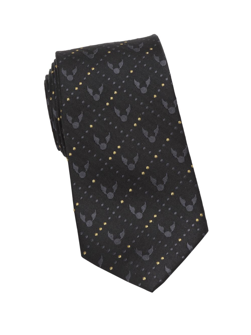 

Шелковый галстук «Золотой снитч» Гарри Поттера Cufflinks, Inc., черный