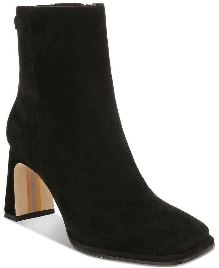 

Женские ботильоны Irie с квадратным носком Sam Edelman, цвет Black Suede