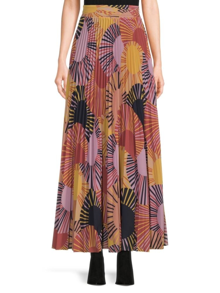 

Юбка макси со складками Jupe Ba&Sh, цвет Yellow Multicolor