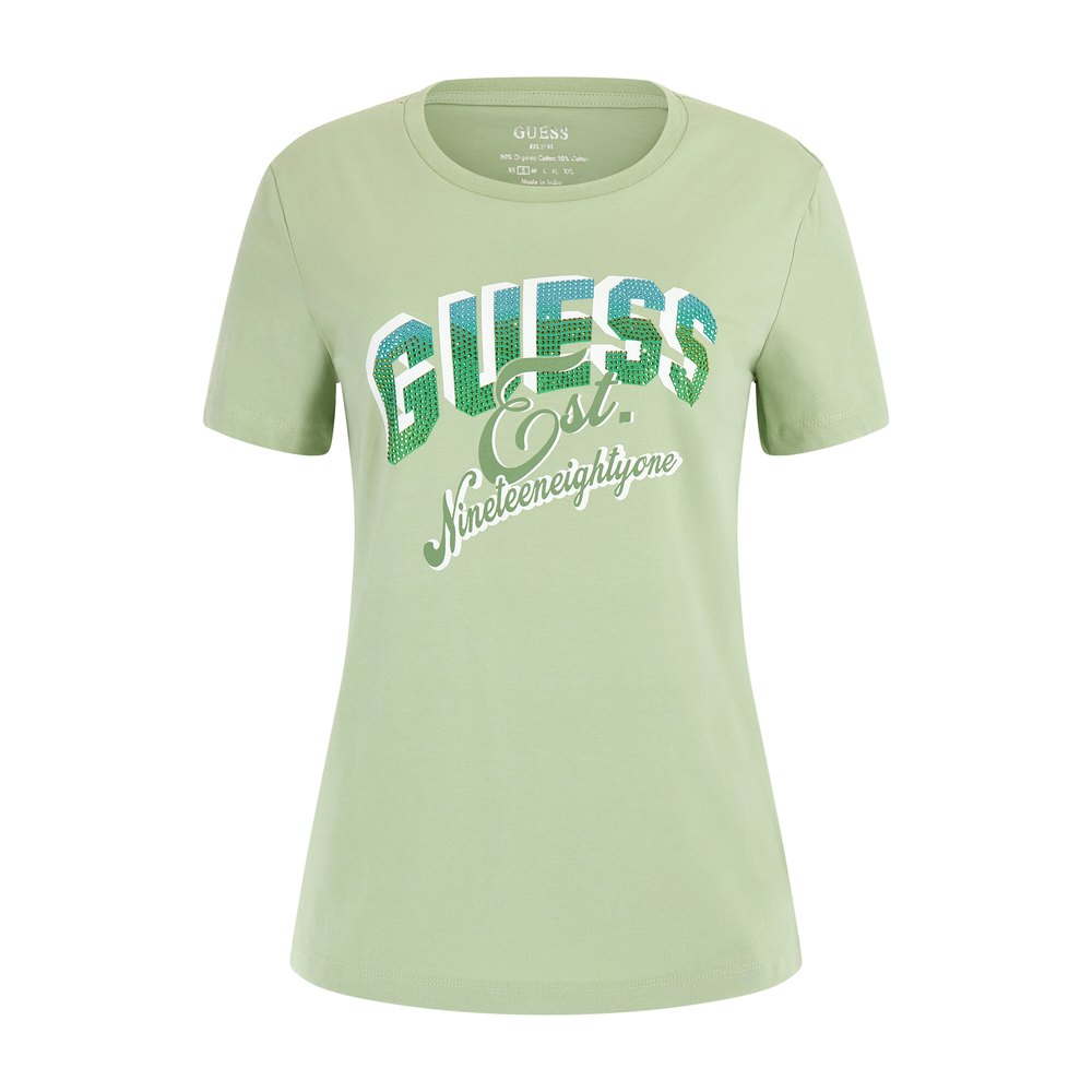 

Футболка с коротким рукавом Guess Shaded Logo, зеленый