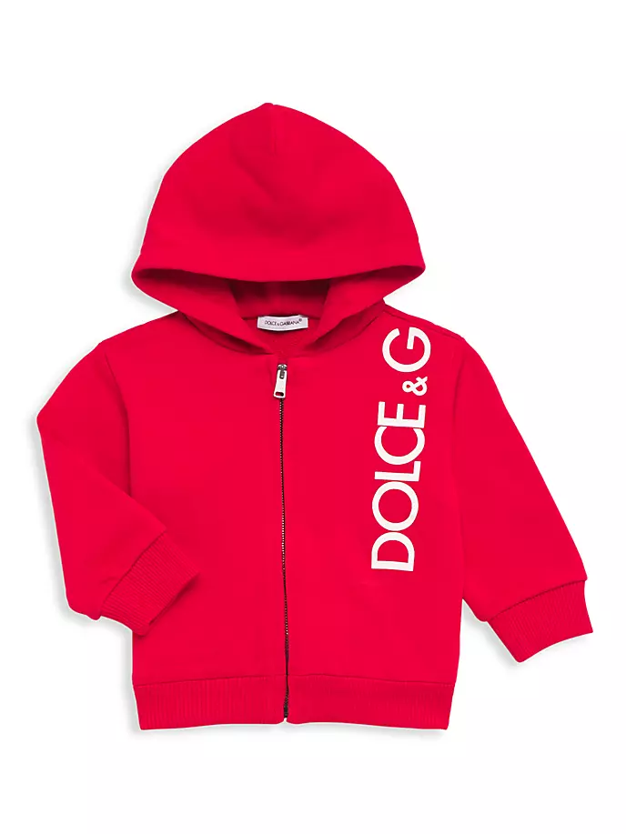 

Толстовка на молнии с логотипом для маленьких мальчиков Dolce&Gabbana, красный