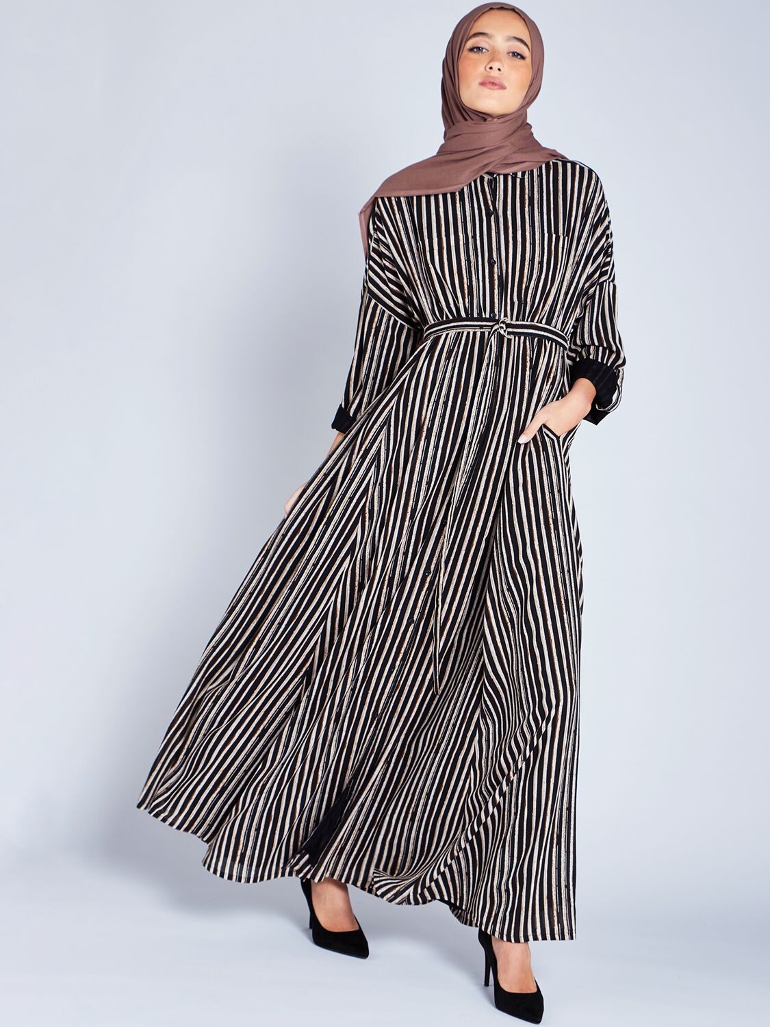

Платье макси Aab Oversized, черный