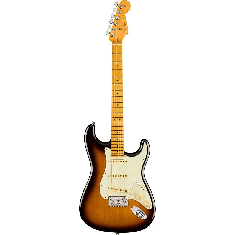 Электрогитара Fender American Professional II Stratocaster Guitar, Maple, 70th Anniversary 2-Color Sunburst fender american professional ii stratocaster с кленовым грифом 2020 present black american professional ii stratocaster with maple fretboard