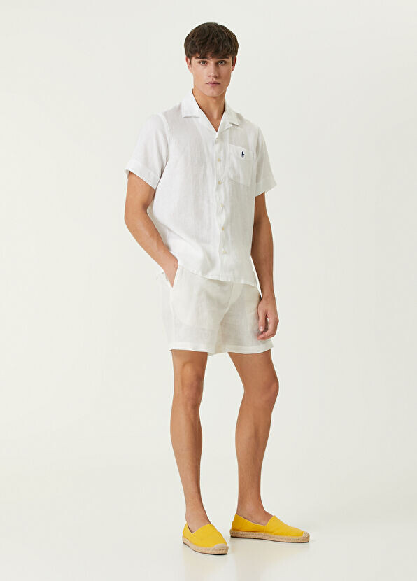 

Льняные брюки Polo Ralph Lauren, белый