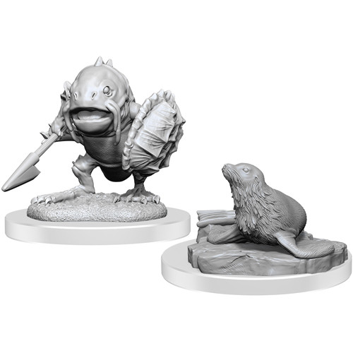 

Миниатюра WizKids/NECA D&D Nolzur's Marvelous Unpainted Minis: W20 Locathah & Seal