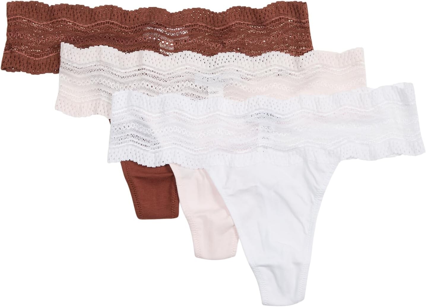 

Комплект хлопковых стрингов Dolce (3 шт.) Cosabella, цвет Ticino/Ice Pink/White