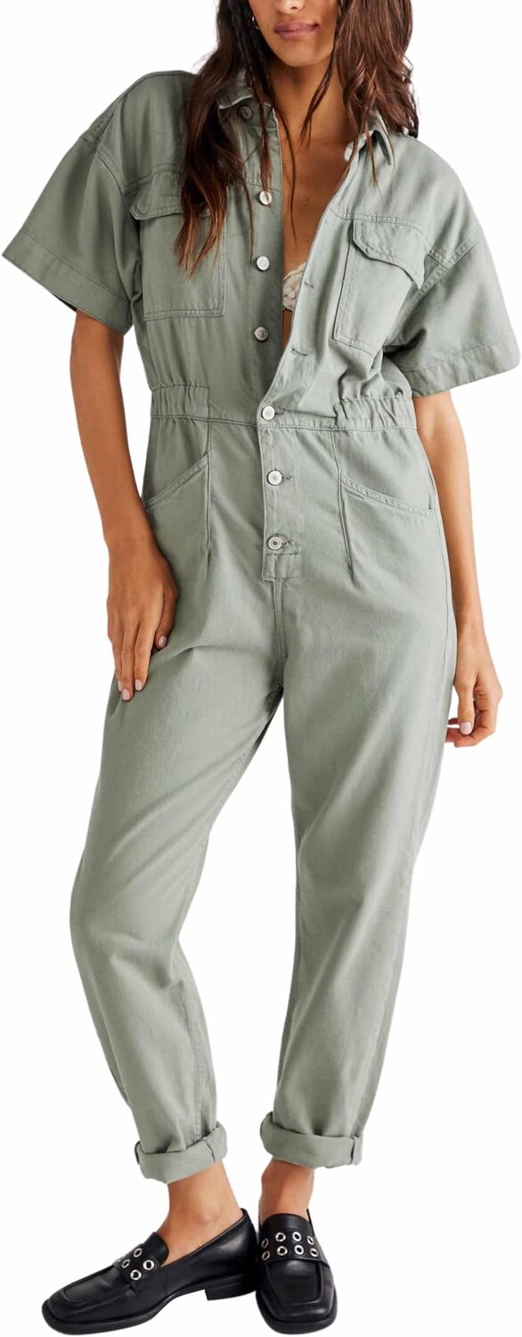

Марси Комбинезон Free People, цвет Washed Army