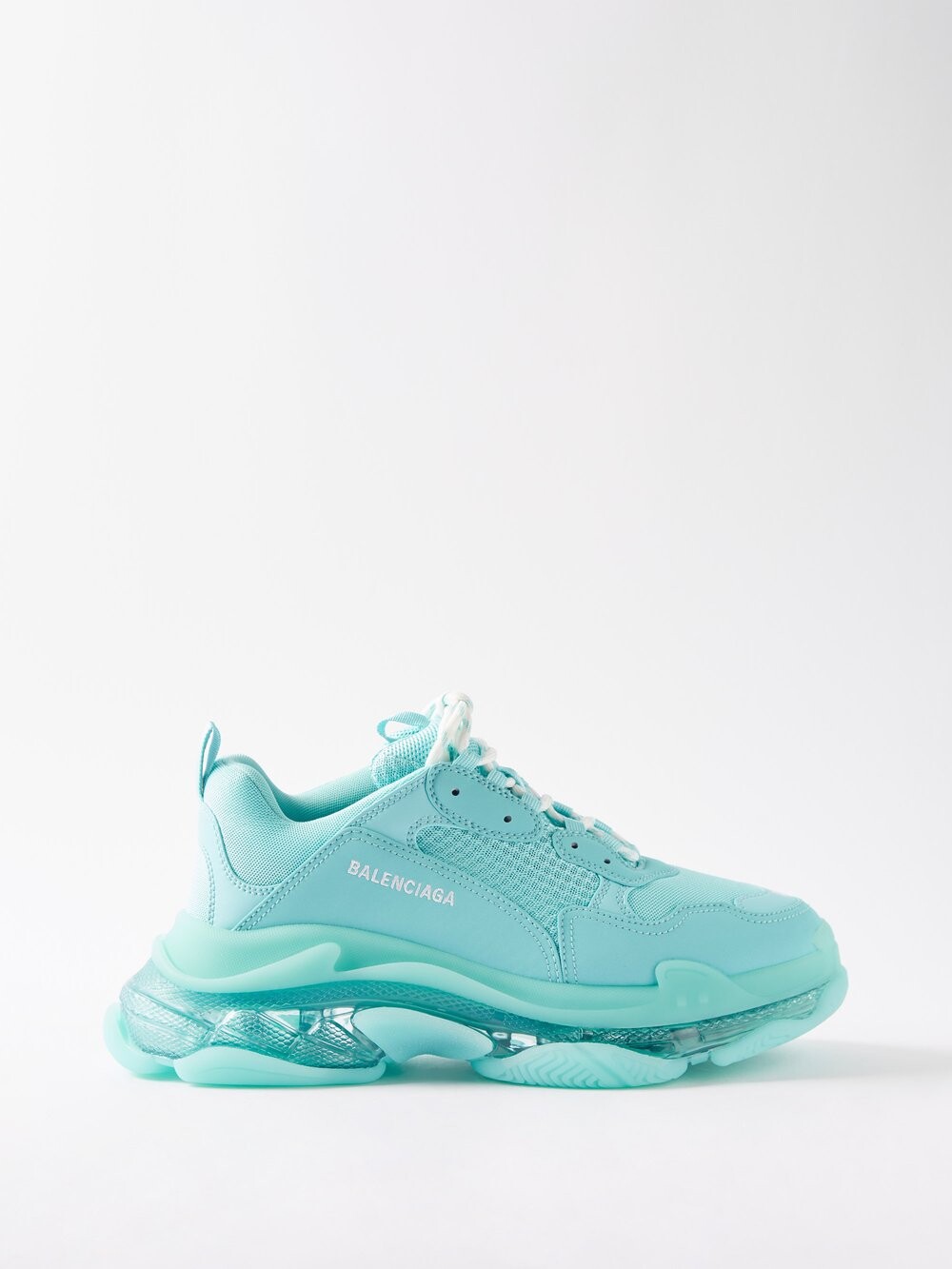 

Кроссовки triple s из искусственной кожи и сетки Balenciaga, синий