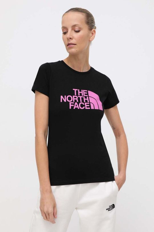 Хлопковая футболка The North Face, черный